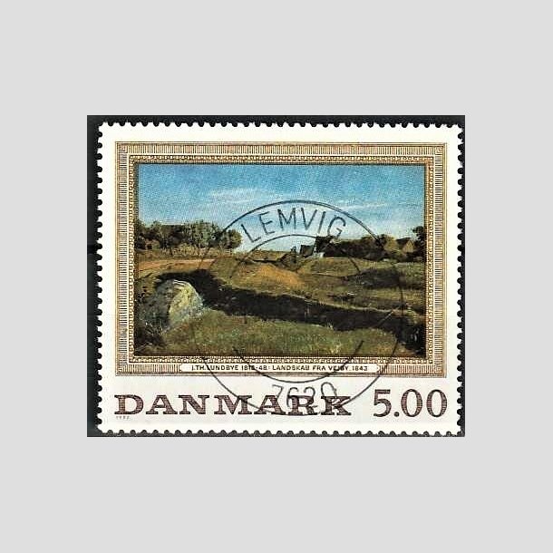 FRIMRKER DANMARK | 1992 - AFA 1032 - Maleriserie 5. - 5,00 Kr. J. Th. Lundbye - Pragt Stemplet