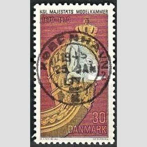 FRIM�RKER DANMARK | 1970 - AFA 498 - Orlogsmuseet 300 �r - 30 �re flerfarvet - Pragt Stemplet