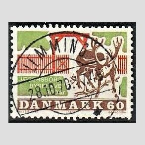 FRIM�RKER DANMARK | 1970 - AFA 497 - J�gersborg Dyrehave - 60 �re flerfarvet - Pragt Stemplet