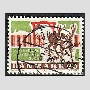 FRIM�RKER DANMARK | 1970 - AFA 497 - J�gersborg Dyrehave - 60 �re flerfarvet - Pragt Stemplet TORSHAVN
