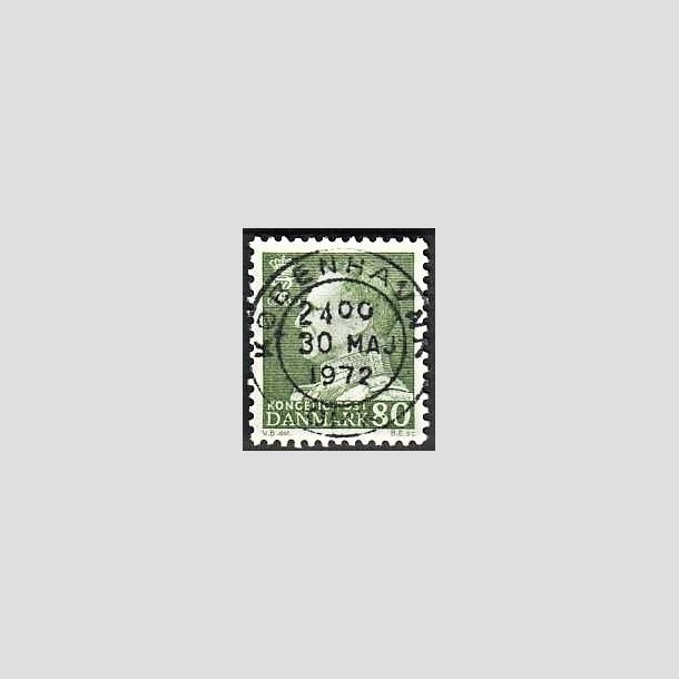 FRIMRKER DANMARK | 1967 - AFA 462F - Fr. IX 80 re grn - Lux Stemplet