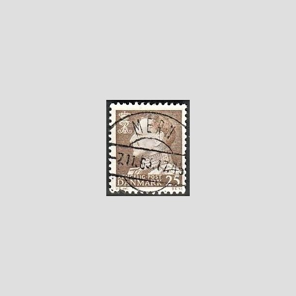 FRIMRKER DANMARK | 1963 - AFA 414 - Fr. IX 25 re brun - Lux Stemplet