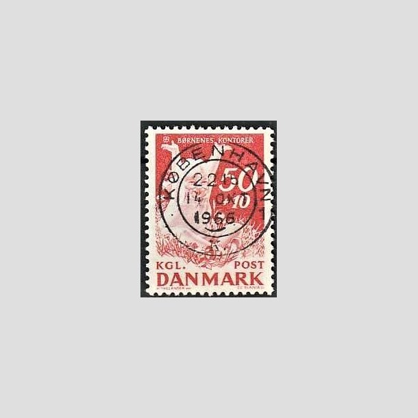 FRIMRKER DANMARK | 1965 - AFA 439F - Brnenes Kontor - 50 + 10 re rd - Pragt Stemplet