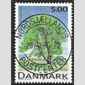 FRIM�RKER DANMARK | 1999 - AFA 1197 - Danske l�vtr�er - 5,00 Kr. flerfarvet - Pragt Stemplet
