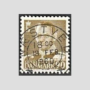 FRIMRKER DANMARK | 1952-53 - AFA 342 - Fr. IX 90 re oliven - Lux Stemplet