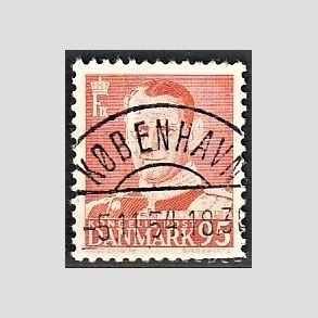 FRIMRKER DANMARK | 1952-53 - AFA 343 - Fr. IX 95 re orangerd - Lux Stemplet 