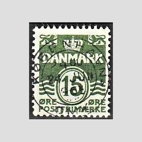 FRIM�RKER DANMARK | 1963 - AFA 413 - B�lgelinie 15 �re gr�n - Lux Stemplet