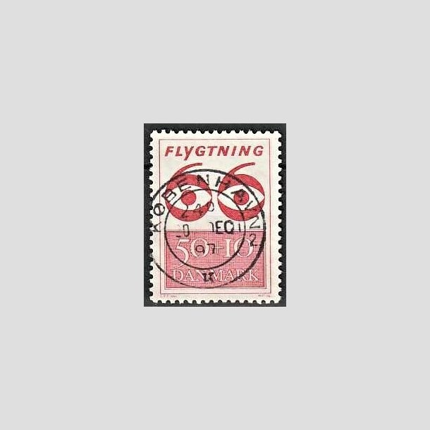 FRIMRKER DANMARK | 1966 - AFA 449F - Flygtning 1966 - 50 + 10 re rd - Pragt Stemplet