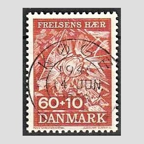 FRIMRKER DANMARK | 1967 - AFA 467 - Frelsens Hr - 60 + 10 re brunrd - Pragt Stemplet Kge