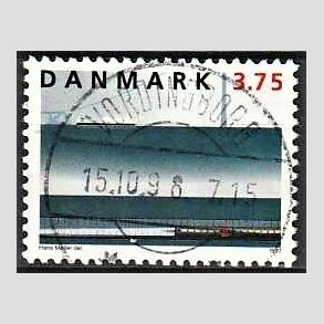 FRIM�RKER DANMARK | 1997 - AFA 1144 - Jernbanen Storeb�lt - 3,75 Kr. flerfarvet - Pragt Stemplet