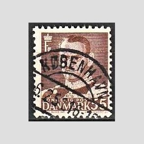 FRIMRKER DANMARK | 1951 - AFA 327 - Fr. IX 55 re brun - Lux Stemplet