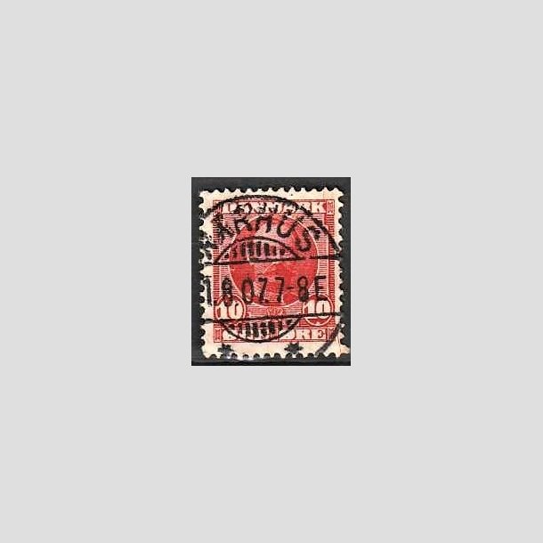 FRIMRKER DANMARK | 1907 - AFA 55 - Frederik VIII 10 re rd - Lux Stemplet