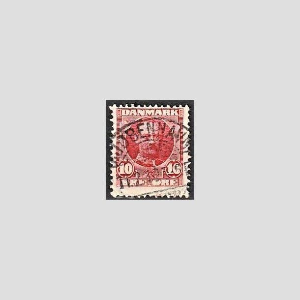 FRIMRKER DANMARK | 1907 - AFA 55 - Frederik VIII 10 re rd - Lux Stemplet