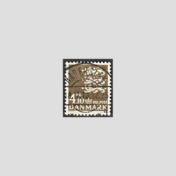 FRIMRKER DANMARK | 1970 - AFA 502 - Rigsvben 4,10 Kr. olivenbrun - Lux Stemplet