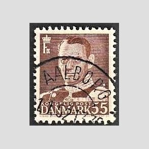 FRIMRKER DANMARK | 1951 - AFA 327 - Fr. IX 55 re brun - Lux Stemplet Aalborg