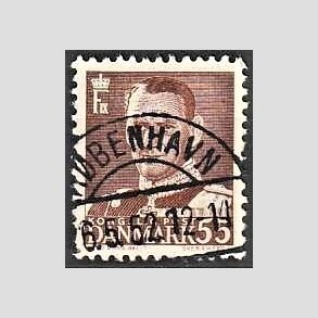 FRIMRKER DANMARK | 1951 - AFA 327 - Fr. IX 55 re brun - Lux Stemplet