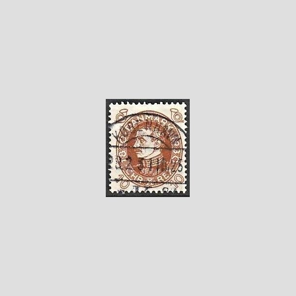 FRIMRKER DANMARK | 1930 - AFA 189 - Chr. X 60 r 10 re brun - Lux Stemplet