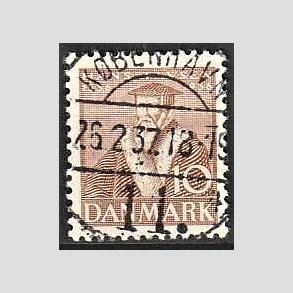 FRIM�RKER DANMARK | 1936 - AFA 231 - Reformationen 10 �re brun - Lux Stemplet