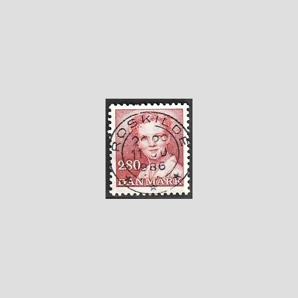 FRIMRKER DANMARK | 1985 - AFA 820 - Dronning Margrethe - 2,80 Kr. rd - Pragt Stemplet Roskilde