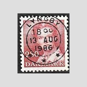 FRIMRKER DANMARK | 1985 - AFA 820 - Dronning Margrethe - 2,80 Kr. rd - Pragt Stemplet Lyngby