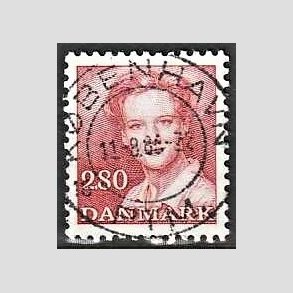 FRIMRKER DANMARK | 1985 - AFA 820 - Dronning Margrethe - 2,80 Kr. rd - Pragt Stemplet