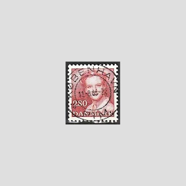 FRIMRKER DANMARK | 1985 - AFA 820 - Dronning Margrethe - 2,80 Kr. rd - Pragt Stemplet