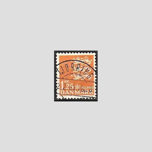 FRIMRKER DANMARK | 1962 - AFA 404 - Rigsvben 1,25 Kr. orange - Lux Stemplet Tjrring