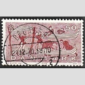 FRIM�RKER DANMARK | 1970 - AFA 504 - Dansk skibsfart - 50 �re brunlilla/r�d - Lux Stemplet