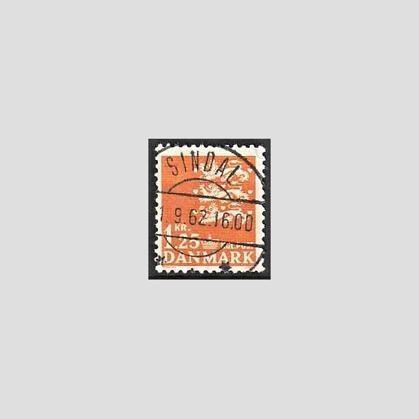 FRIMRKER DANMARK | 1962 - AFA 404 - Rigsvben 1,25 Kr. orange - Lux Stemplet Sindal