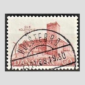 FRIM�RKER DANMARK | 1968 - AFA 471 - Koldinghus slot 700 �r - 60 �re r�d - Pragt Stemplet