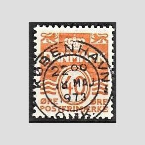 FRIM�RKER DANMARK | 1971 - AFA 514 - B�lgelinie 40 �re orange - Lux Stemplet 