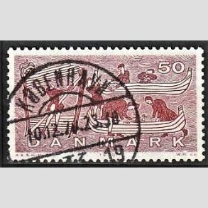 FRIM�RKER DANMARK | 1970 - AFA 504 - Dansk skibsfart - 50 �re brunlilla/r�d - Lux Stemplet