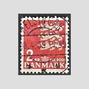 FRIMRKER DANMARK | 1946-47 - AFA 294 - Rigsvben 2 Kr. rd - Lux Stemplet