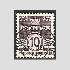 FRIM�RKER DANMARK | 1938 - AFA 248b - B�lgelinie 10 �re gr�violet type II - Lux Stemplet