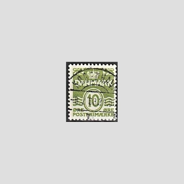 FRIMRKER DANMARK | 1950 - AFA 318 - Blgelinie 10 re grn - Lux Stemplet