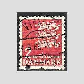 FRIMRKER DANMARK | 1946-47 - AFA 294 - Rigsvben 2 Kr. rd - Lux Stemplet