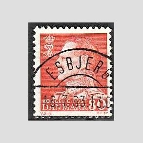 FRIMRKER DANMARK | 1961-62 - AFA 400 - Fr. IX 80 re orangegul - Pragt Stemplet