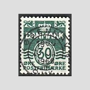 FRIM�RKER DANMARK | 1967 - AFA 459F - B�lgelinie 30 �re gr�n - Lux Stemplet