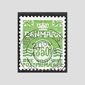 FRIM�RKER DANMARK | 1992 - AFA 1016 - B�lgelinie - 350 �re lysgr�n - Pragt Stemplet