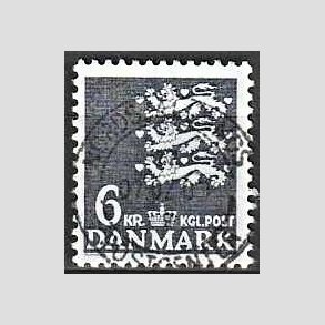 FRIMRKER DANMARK | 1976 - AFA 621 - Rigsvben 6 Kr. grbl - Lux Stemplet