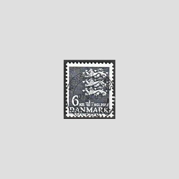 FRIMRKER DANMARK | 1976 - AFA 621 - Rigsvben 6 Kr. grbl - Lux Stemplet