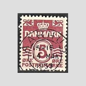 FRIM�RKER DANMARK | 1938 - AFA 246 - B�lgelinie 5 �re vinr�d - Lux Stemplet