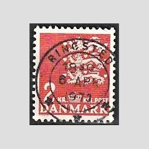 FRIMRKER DANMARK | 1946-47 - AFA 294 - Rigsvben 2 Kr. rd - Lux Stemplet