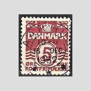 FRIM�RKER DANMARK | 1938 - AFA 246 - B�lgelinie 5 �re vinr�d - Lux Stemplet