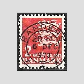 FRIMRKER DANMARK | 1946-47 - AFA 294 - Rigsvben 2 Kr. rd - Lux Stemplet