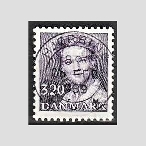 FRIMRKER DANMARK | 1988 - AFA 896 - Dronning Margrethe - 3,20 Kr. violet - Pragt Stemplet