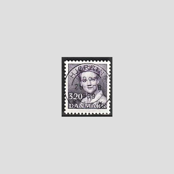 FRIMRKER DANMARK | 1988 - AFA 896 - Dronning Margrethe - 3,20 Kr. violet - Pragt Stemplet