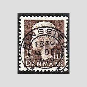 FRIMRKER DANMARK | 1979 - AFA 677 - Dronning Margrethe - 110 re brun - Pragt Stemplet Ringsted