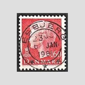 FRIMRKER DANMARK | 1981 - AFA 715 - Dronning Margrethe - 160 re rd - Pragt Stemplet Esbjerg