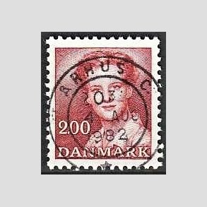 FRIMRKER DANMARK | 1982 - AFA 751 - Dronning Margrethe - 2,00 Kr. rd - Pragt Stemplet rhus C